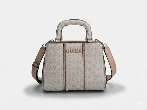 Guess Logo Satchel Grey