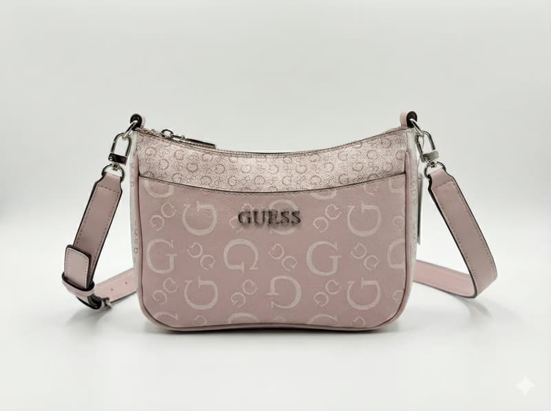 Guess Logo Crossbody Pink - slika 1
