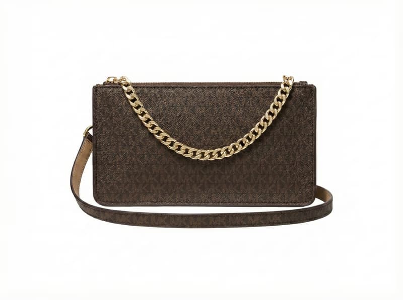 Michael Kors Wallet on Chain Brown - slika 1