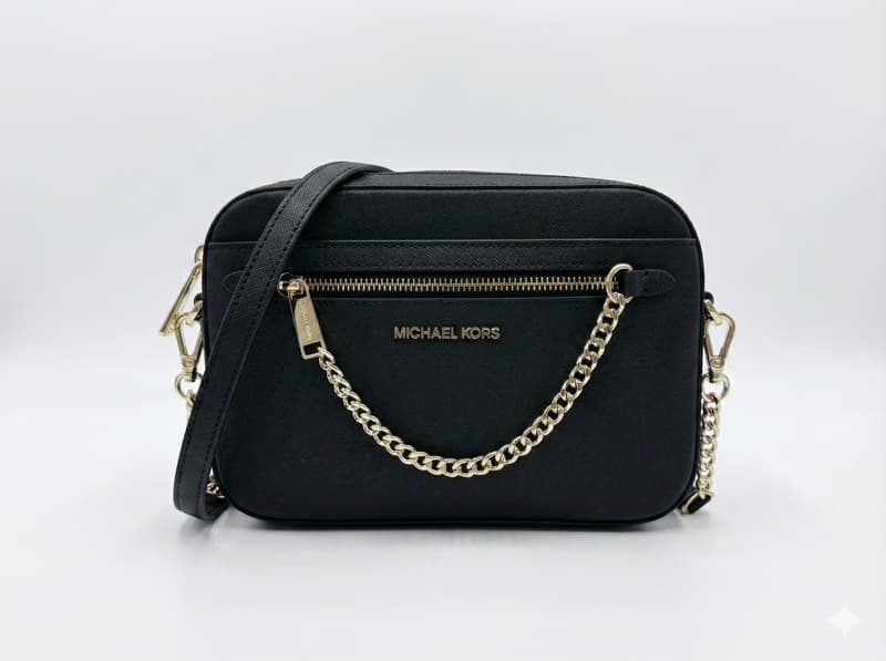 Michael Kors Chain Crossbody Black - slika 1