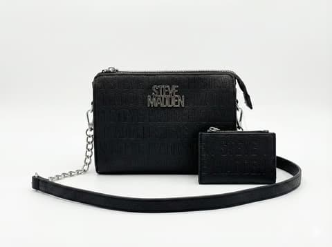 Steve Madden Chain Crossbody Black