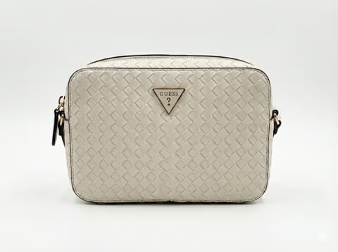 Guess Woven Crossbody Beige