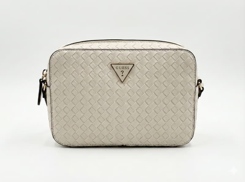 Guess Woven Crossbody Beige - slika 1