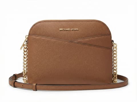 Michael Kors Dome Crossbody Tan
