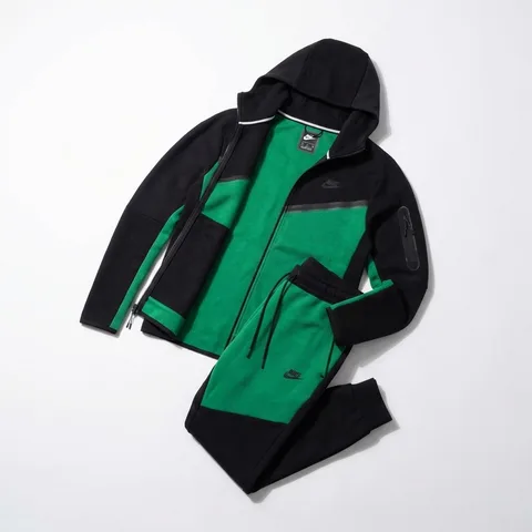 Nike Zeleno Crna Tech Fleece v3 Trenerka