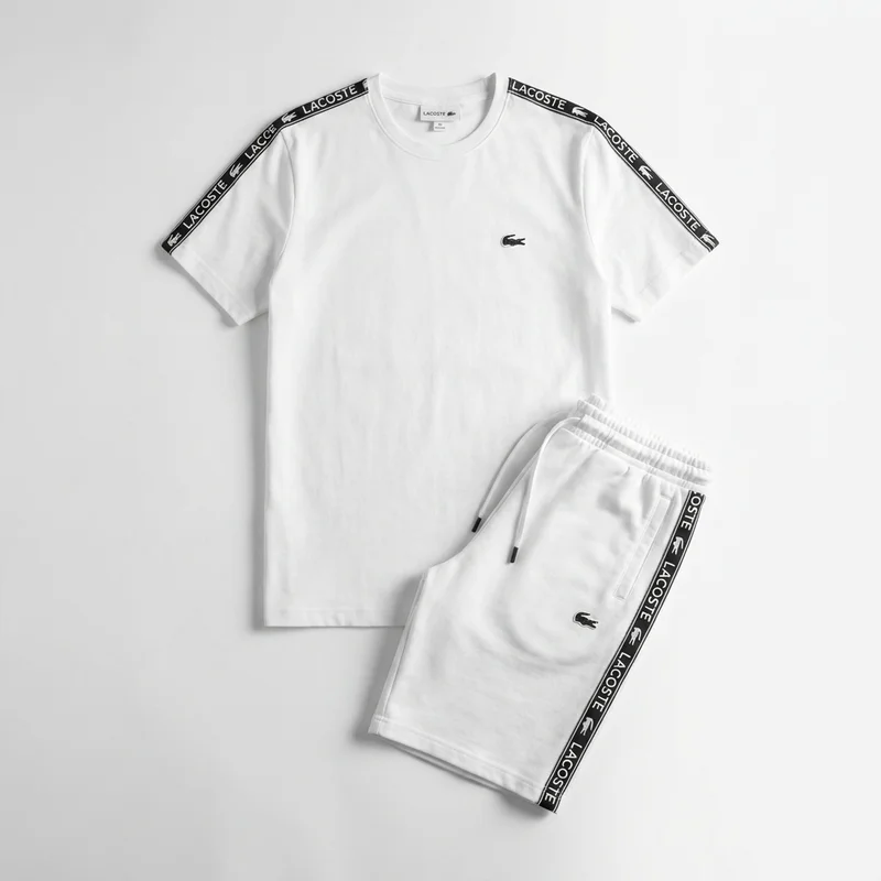 Lacoste Bijela Majica Bijeli Šorc - slika 1